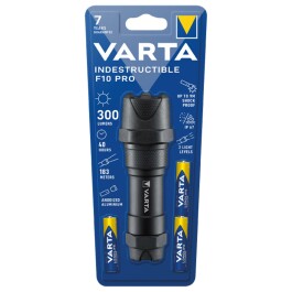 LED Taschenlampe Indestructible VARTA 300lm inkl. 3x Batterie Alkaline AAA