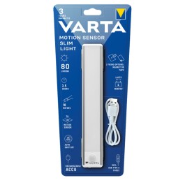 LED Bewegungsmelder VARTA Slim Light 80lm inkl. 1x Lithium-Ionen Akku