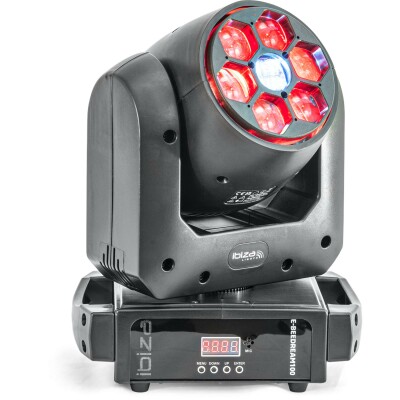 LED-Moving-Head IBIZA E-BEEDREAM100 6x10W LED 100W Spot-LED