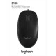 Maus Logitech B100 USB 800dpi schwarz kabelgebunden