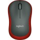 Maus Logitech M185 1000dpi rot-schwarz kabellos