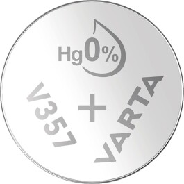 Knopfzelle Silberoxid - Uhrenbatterie VARTA V357 SR44...