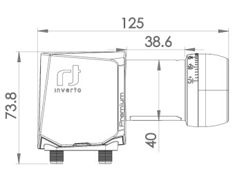 Inverto Twin LNB Premium 40mm IDLP-TWL413-PREMU-OPN