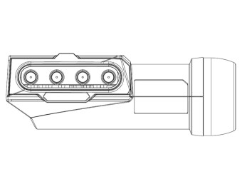 Inverto Quad LNB Premium 40mm IDLP-QDL413-PREMU-OPN