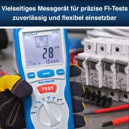 PeakTech P 2710 digitaler FI/RCD Tester