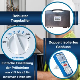 PeakTech P 2710 digitaler FI/RCD Tester