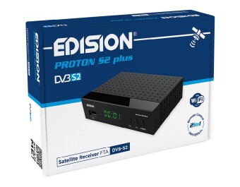 Edision proton S2 plus Full-HD Sat Receiver schwarz