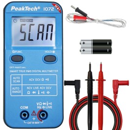 PeakTech P 1072 600V AC/DC Digitalmultimeter mit NCV und...