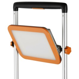 LED-Strahler Lift 50W mit höhenverstellbarem Fuß klappbar grau-orange