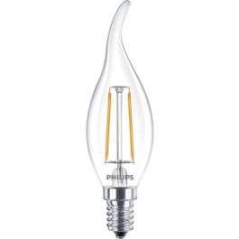 LED Filament-Kerzenlampe Philips CorePro E14 2W 2700K...