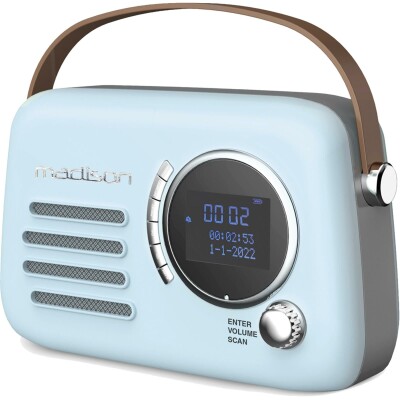 Retro-Radio MADISON FREESOUND-VR30BL-DAB Bluetooth DAB FM blau