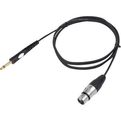 Hochwertiges Verbindungskabel BST XLRF-JACKM-3 3m,1x Klinke 1x XLR Stecker